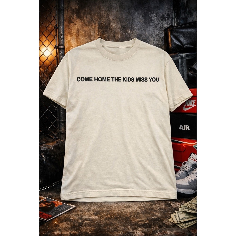 JACK HARLOW "Come Home The Kids Miss You" T-Shirt Sz M Cream Tour Merch Rap
